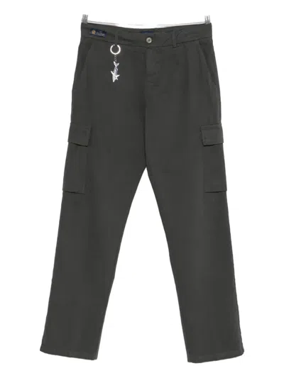 Paul & Shark Logo-charm Cargo Pants In Green