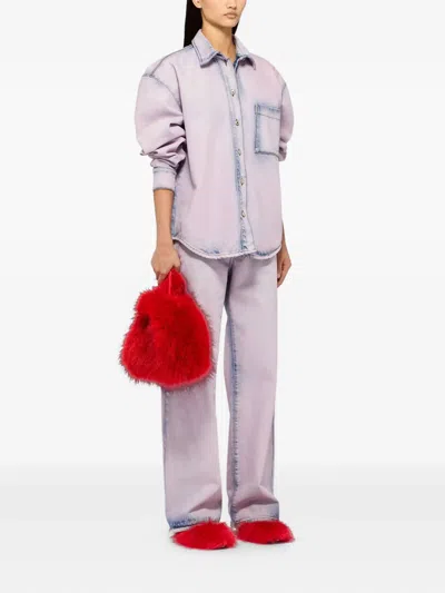 Msgm Button Shirt In Pink