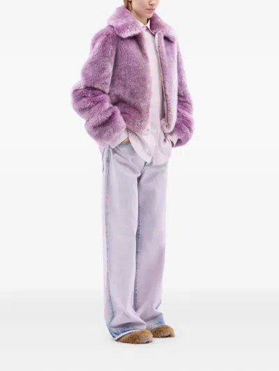 Msgm Long-sleeve Shirt In Pink