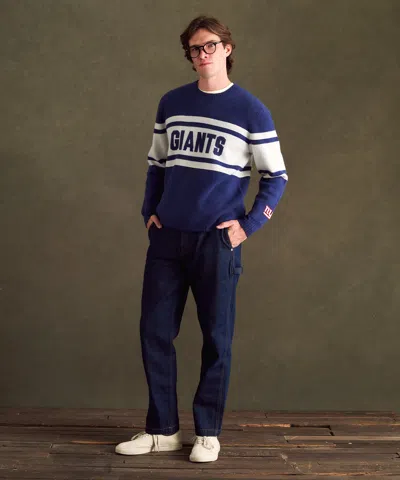 Naadam Nfl Luxe Cashmere Crewneck Sweater In Blue