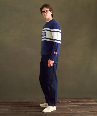 Naadam Nfl Luxe Cashmere Crewneck Sweater In Blue