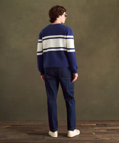 Naadam Nfl Luxe Cashmere Crewneck Sweater In Blue