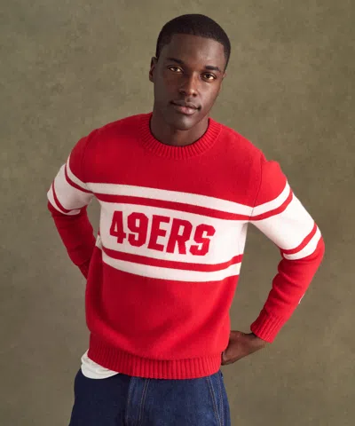 Naadam Nfl Luxe Cashmere Crewneck Sweater In Blue