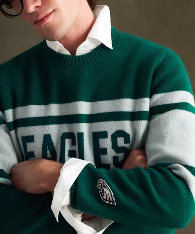 Naadam Nfl Luxe Cashmere Crewneck Sweater In Green