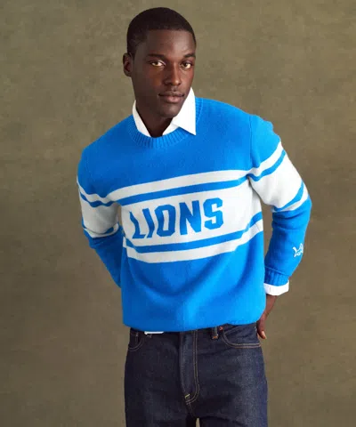 Naadam Nfl Luxe Cashmere Crewneck Sweater In Blue