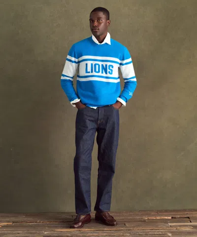 Naadam Nfl Luxe Cashmere Crewneck Sweater In Blue