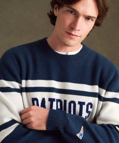 Naadam Nfl Luxe Cashmere Crewneck Sweater In Blue