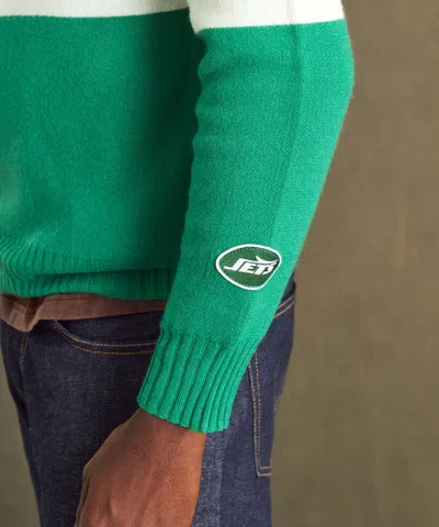 Naadam Nfl Luxe Cashmere Crewneck Sweater In Blue