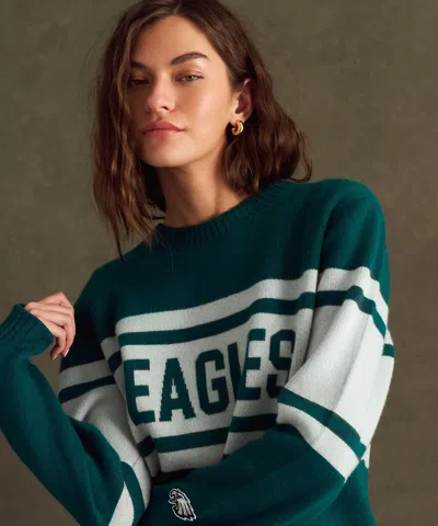 Naadam Nfl Luxe Cashmere Oversized Crewneck Sweater In Green