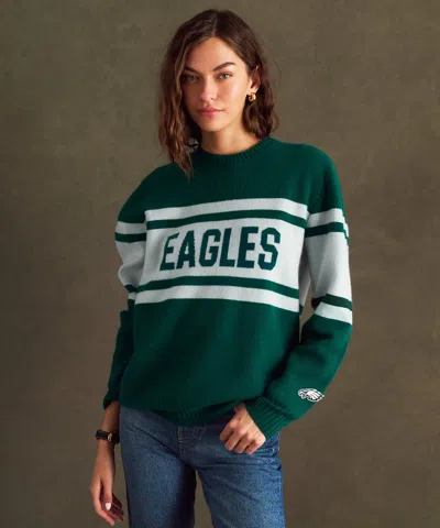 Naadam Nfl Luxe Cashmere Oversized Crewneck Sweater In Green