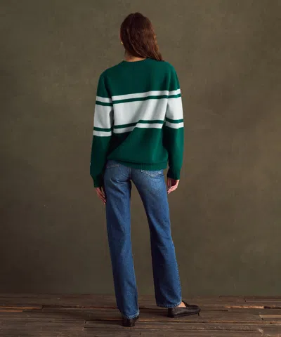 Naadam Nfl Luxe Cashmere Oversized Crewneck Sweater In Green