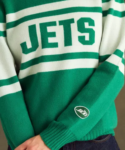 Naadam Nfl Luxe Cashmere Oversized Crewneck Sweater In Green