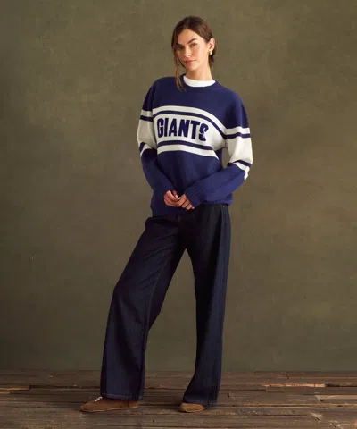 Naadam Nfl Luxe Cashmere Oversized Crewneck Sweater In Blue