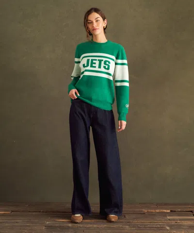 Naadam Nfl Luxe Cashmere Oversized Crewneck Sweater In Green