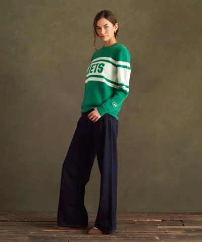 Naadam Nfl Luxe Cashmere Oversized Crewneck Sweater In Green