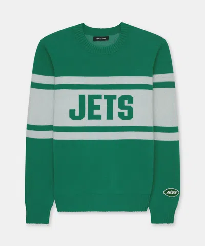 Naadam Nfl Luxe Cashmere Oversized Crewneck Sweater In Green