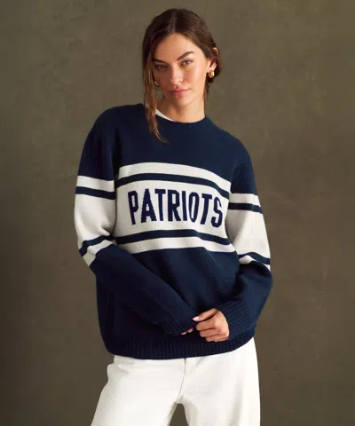 Naadam Nfl Luxe Cashmere Oversized Crewneck Sweater In Blue