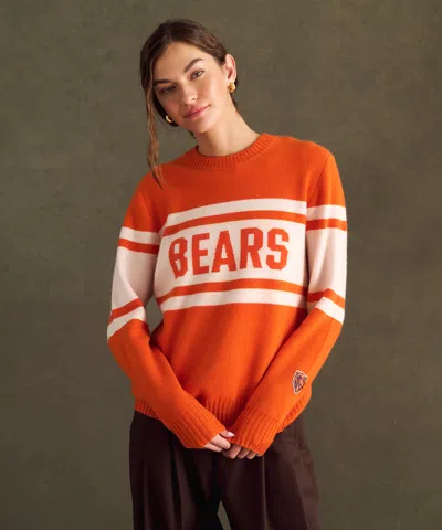 Naadam Nfl Luxe Cashmere Oversized Crewneck Sweater In Orange