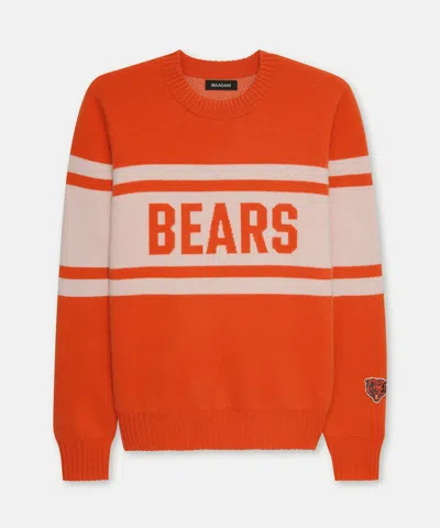 Naadam Nfl Luxe Cashmere Oversized Crewneck Sweater In Orange