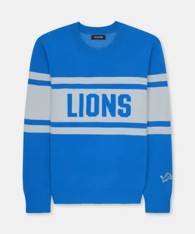 Naadam Nfl Luxe Cashmere Oversized Crewneck Sweater In Blue