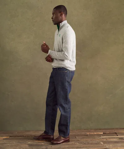 Naadam Nfl Signature Cashmere Color Blocked Quarter Zip In Gray