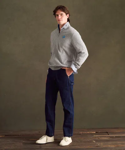 Naadam Nfl Signature Cashmere Color Blocked Quarter Zip In Neutral