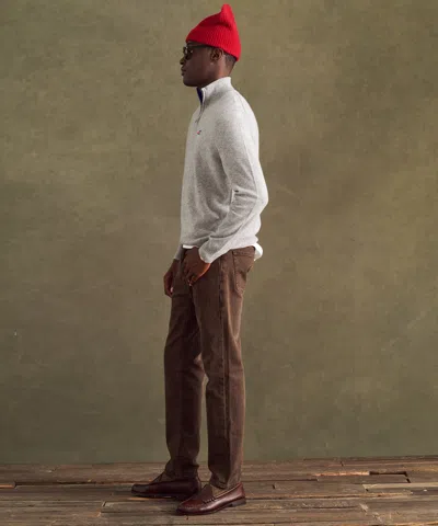 Naadam Nfl Signature Cashmere Color Blocked Quarter Zip In Neutral