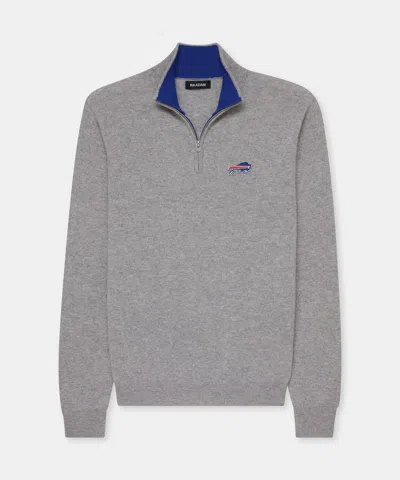 Naadam Nfl Signature Cashmere Color Blocked Quarter Zip In Neutral