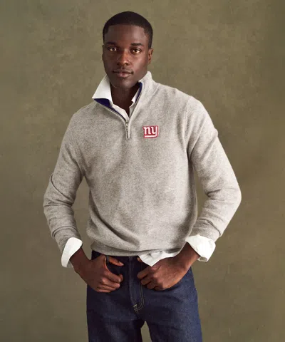 Naadam Nfl Signature Cashmere Color Blocked Quarter Zip In Neutral