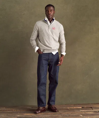 Naadam Nfl Signature Cashmere Color Blocked Quarter Zip In Neutral