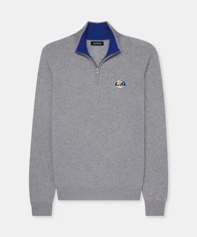 Naadam Nfl Signature Cashmere Color Blocked Quarter Zip In Green