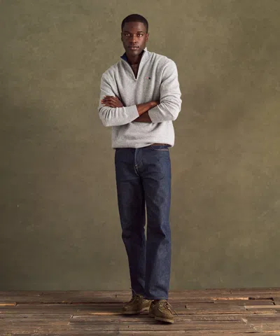 Naadam Nfl Signature Cashmere Color Blocked Quarter Zip In Gray