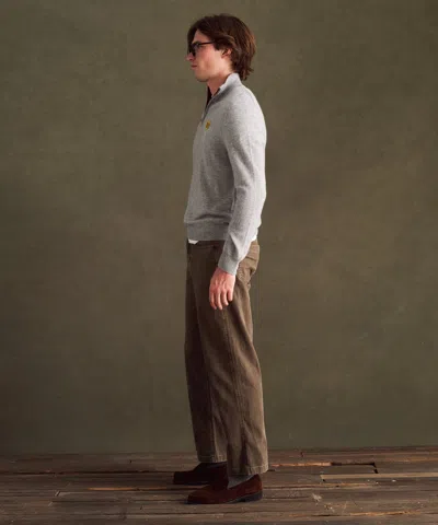 Naadam Nfl Signature Cashmere Color Blocked Quarter Zip In Gray