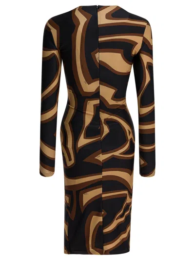 Pucci Labirinto Print Dress In Animal Print