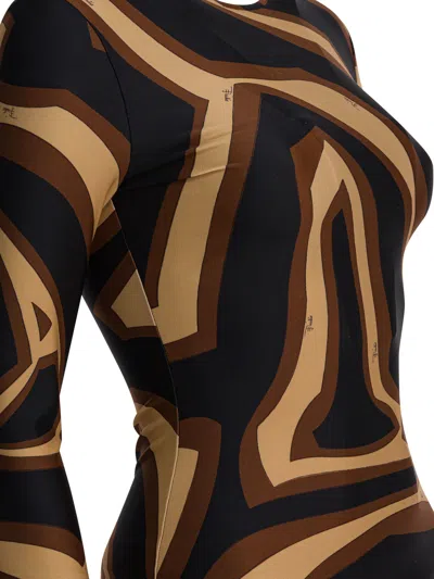 Pucci Labirinto Print Dress In Animal Print