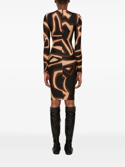 Pucci Labirinto Print Dress In Animal Print