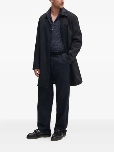 Wood Wood Welt-pocket Trousers In Blue