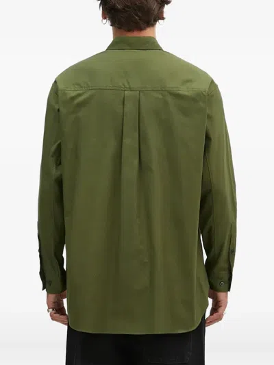 Undercover Pocket Button Shirt In Green