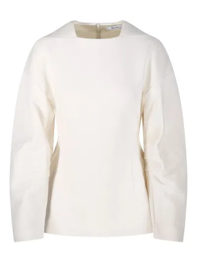 Max Mara Long-sleeved Sweater In Neutral