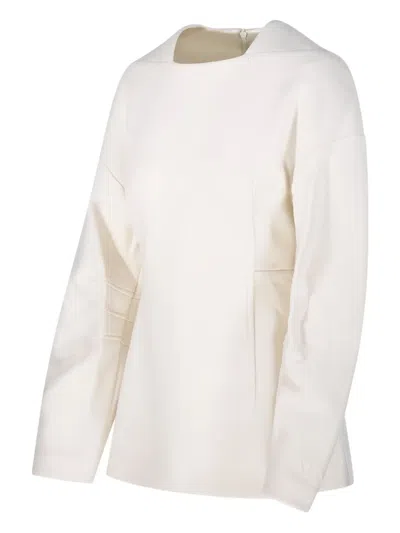 Max Mara Long-sleeved Sweater In Neutral