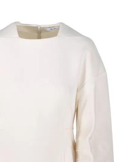 Max Mara Long-sleeved Sweater In Neutral