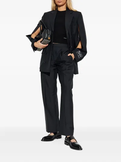 Alexander Wang Logo Crew-neck T-shirt In Black