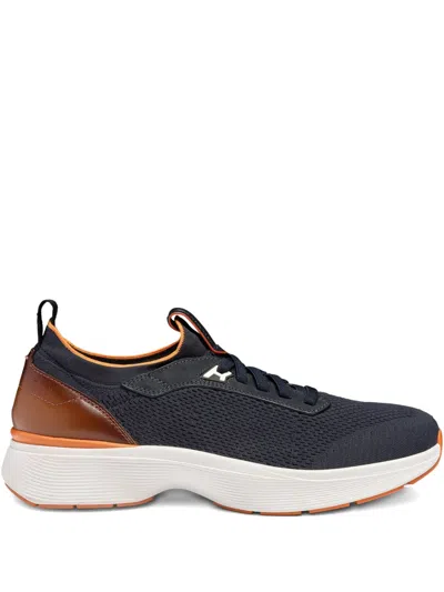 Santoni Lace-up Sneakers In Blue
