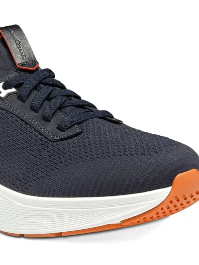 Santoni Lace-up Sneakers In Blue
