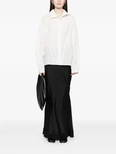 Yehuafan Silk Skirt In Black