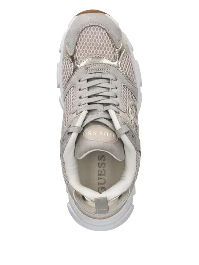 Guess Usa Logo-appliqué Low-top Sneakers In Multi
