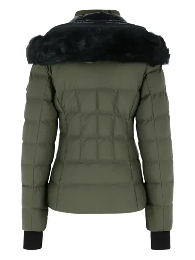 Moose Knuckles Betta Hooded Zip-up Puffer Jacket In Green