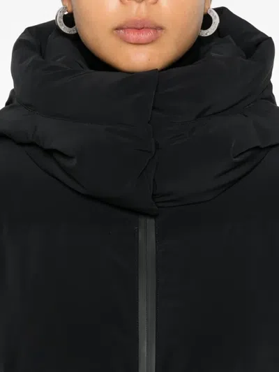 连帽拉链长款外套