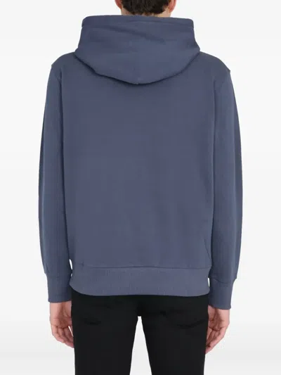 Ih Nom Uh Nit Muted Blue Hoodie With Multicolored Drawstrings In Blue