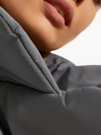 Norma Kamali Padded Tie-belt Gilet In Blue